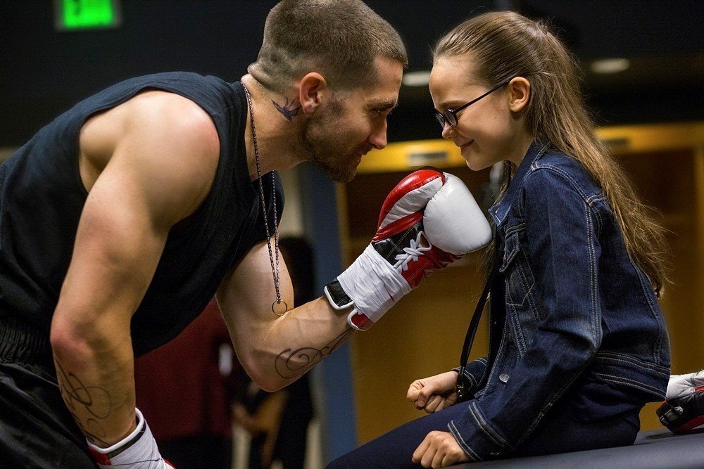 (L-R) JAKE GYLLENHAAL and OONA LAURENCE star in SOUTHPAW  © 2014 The Weinstein Company. All Rights reserved. / Credit: Scott Garfield