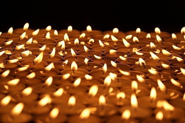 Hyakumonogatari kaidankai candles