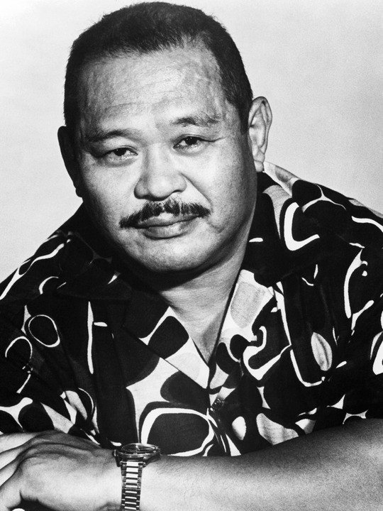 Harold Sakata in a publicity portrait from the television series 'Sarge', 1972. (Photo by NBC/Tribune/Getty Images)